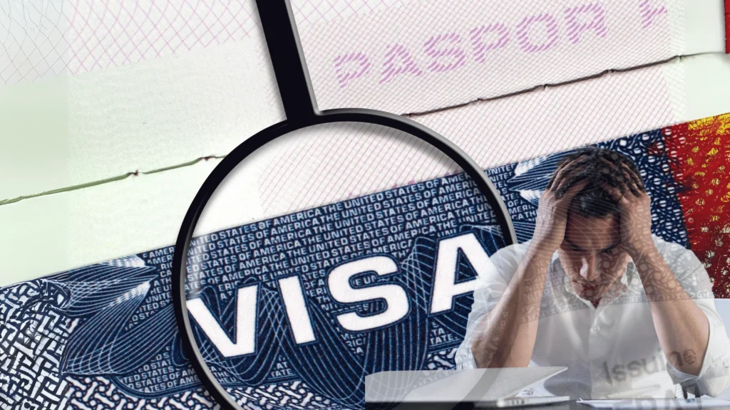 B1/B2 visa approval stamp from the US Embassy in New Delhi